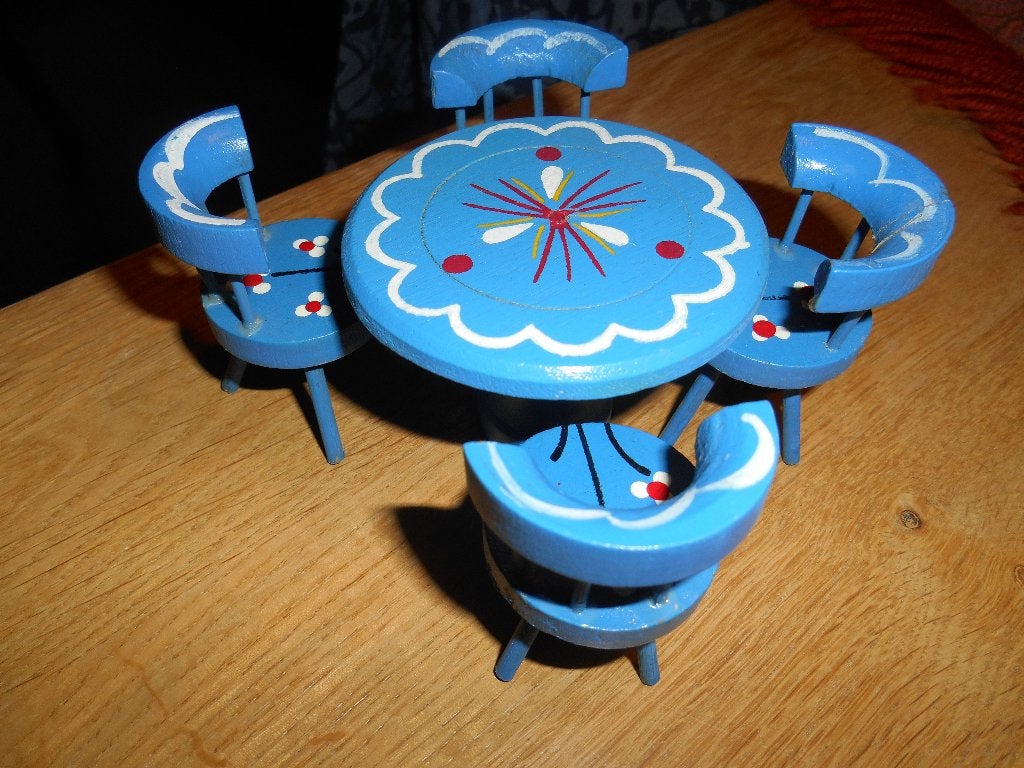 oud setje poppenhuis, Antiek en Kunst, Antiek | Speelgoed, Ophalen of Verzenden