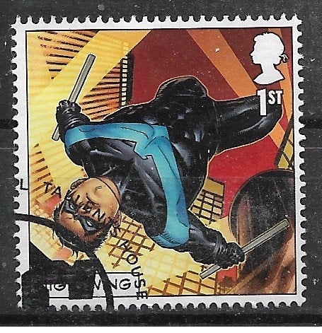 203-26 Engeland / Marvel - Hero - Action, Verzenden, Gestempeld