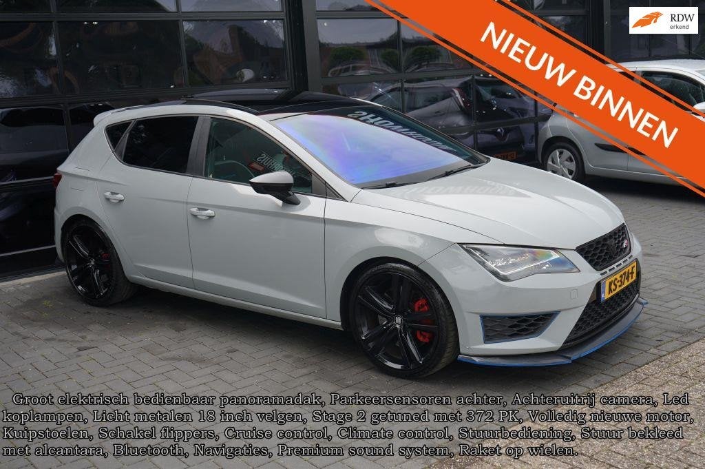 Seat Leon 2.0 TSI Cupra 280, Camera, Clima, Panodak, Led, 37, Auto's, 15 km/l, 4 cilinders, 1984 cc, Leon
