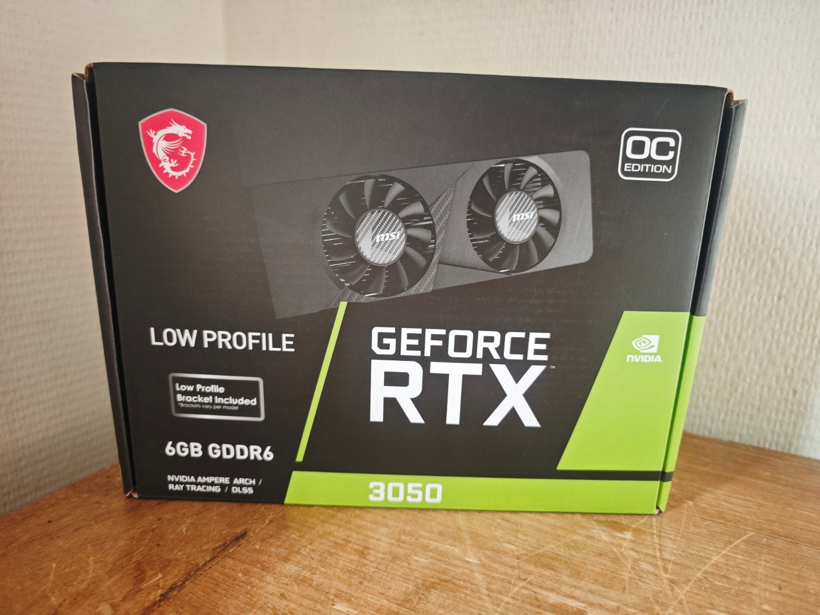 MSI GeForce RTX 3050 6GB Low Profile met kleine bracket, Computers en Software, GDDR6, PCI-Express 4, Ophalen of Verzenden, Zo goed als nieuw