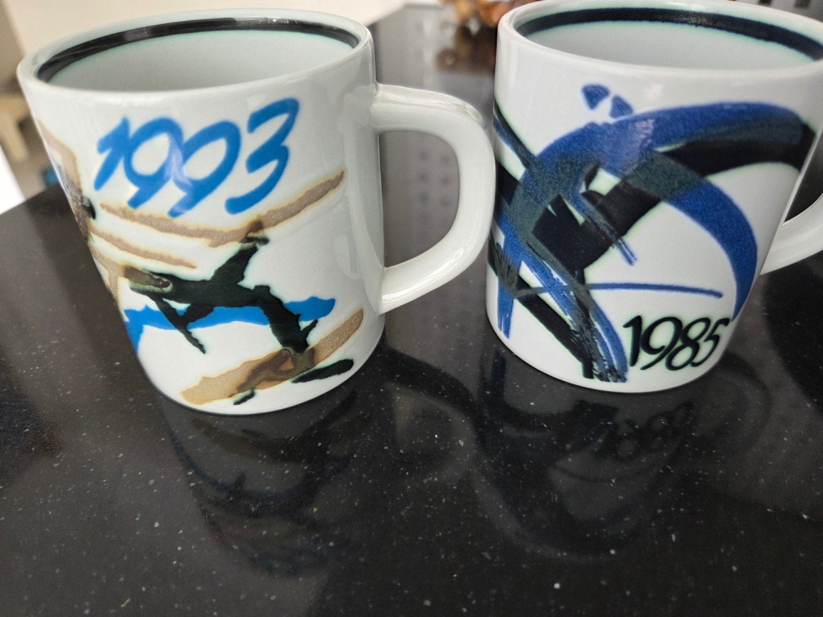 Scandinavisch Design Jaarbekers Royal Copenhagen 1985 & 199, Antiek en Kunst, Ophalen of Verzenden