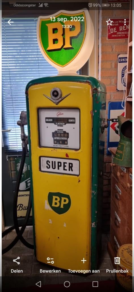 Benzinepomp van BP, Verzamelen, Ophalen, Huis en Inrichting