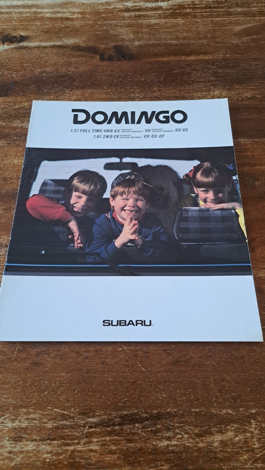 Japanse folder Subaru Domingo (e-wagon) 1988, Ophalen of Verzenden, Zo goed als nieuw, Auto's