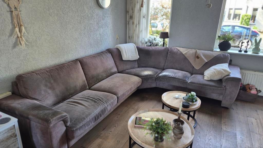 Gratis Hoekbank Taupe - 300x250 cm, zitdiepte 53 cm, Gebruikt, Minder dan 75 cm, Hoekbank, 300 cm of meer