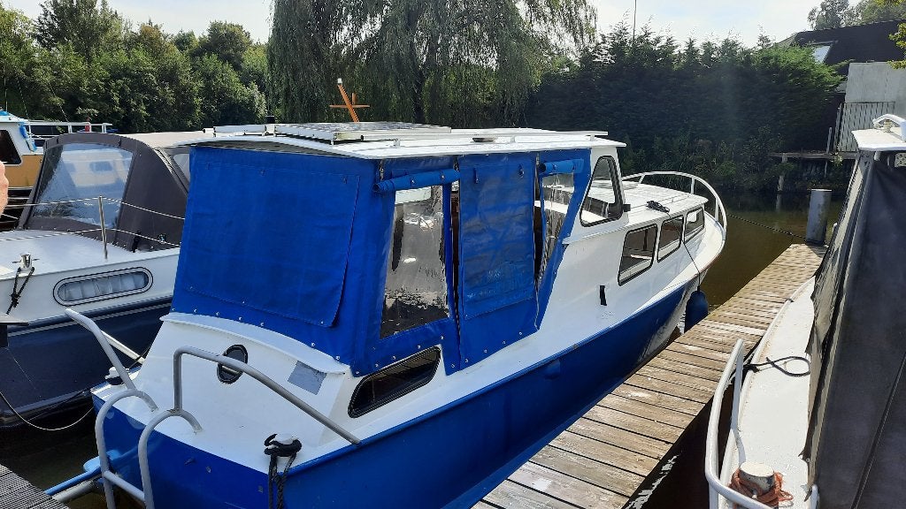 13 mtr. Stalen kruiser boot ** Motor Stuk **, Watersport en Boten, Staal, Overige merken, Gebruikt, Binnenboordmotor
