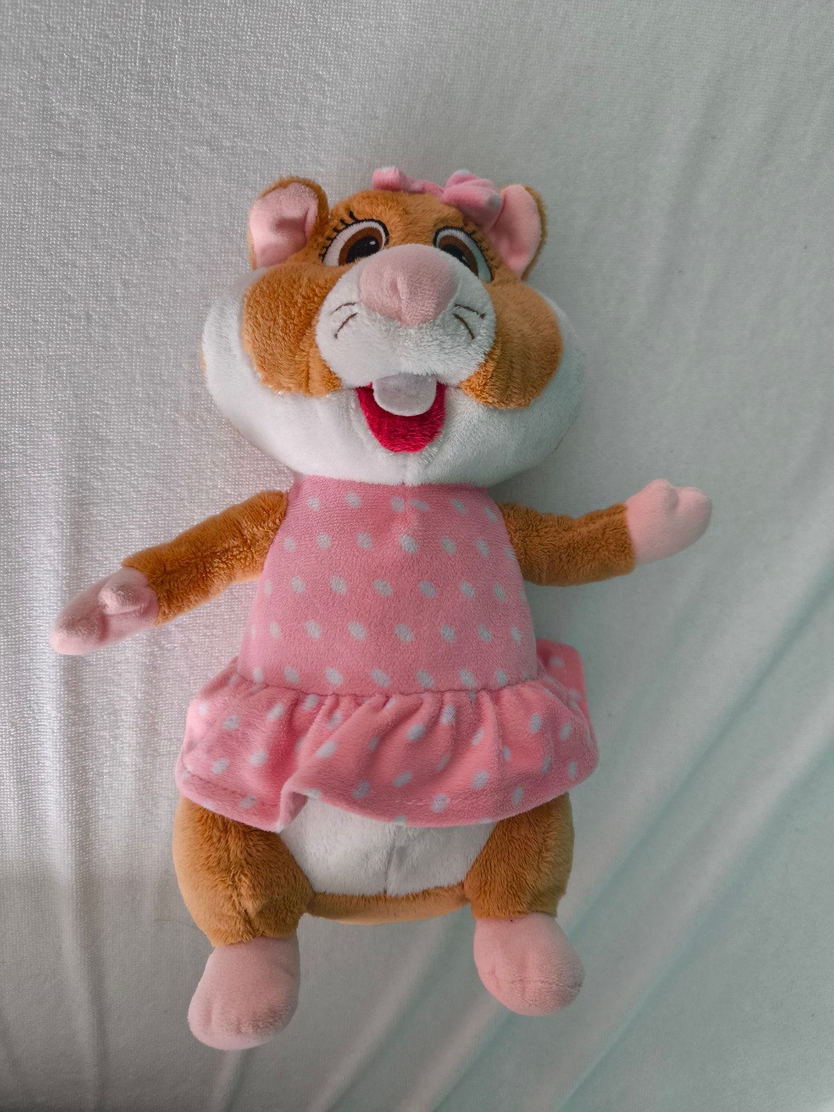 AH Hamster in roze jurk Knuffel, Overige typen, Ophalen of Verzenden, Zo goed als nieuw, Albert Heijn