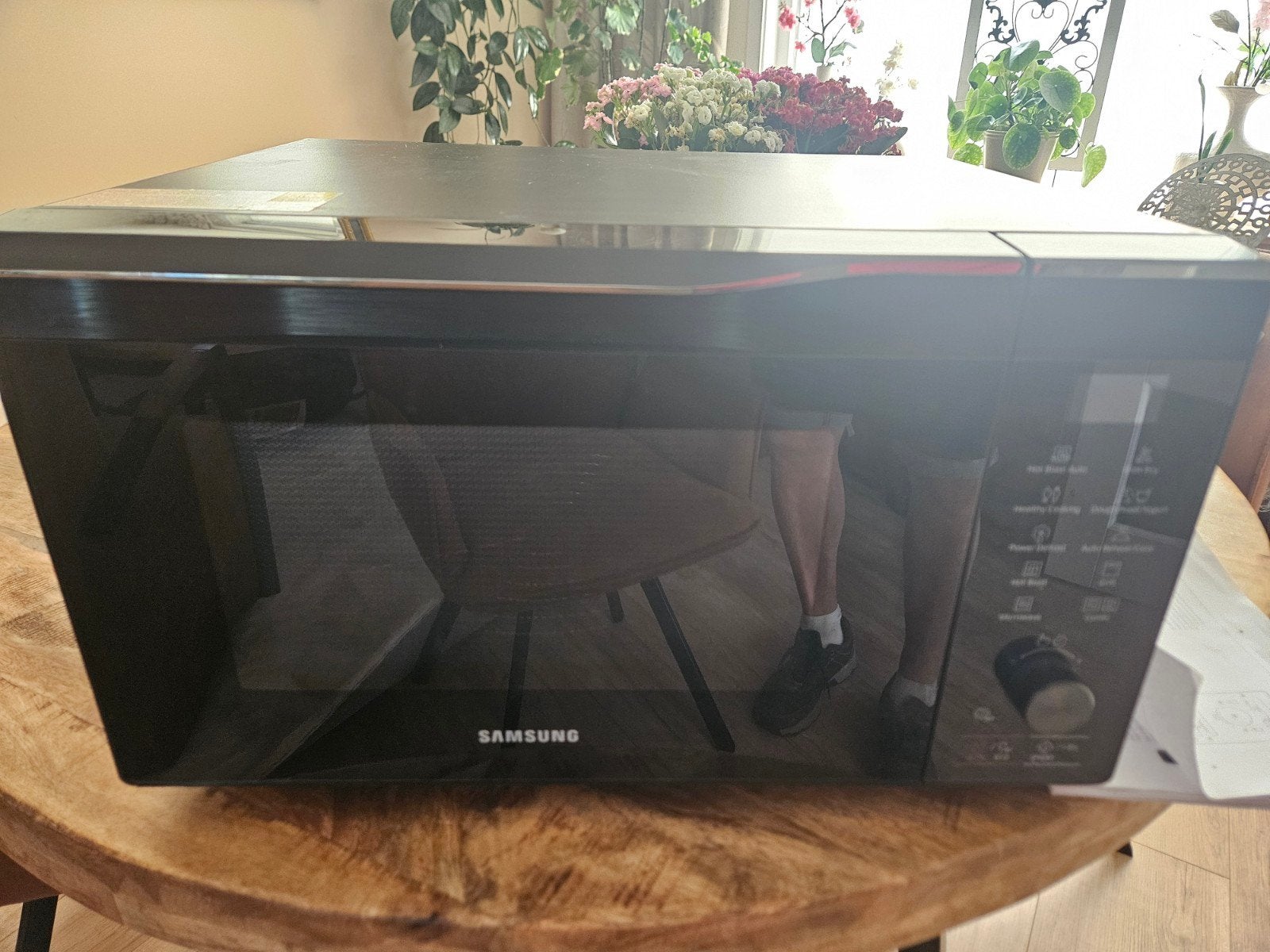Samsung combimagnetrom, Witgoed en Apparatuur, Ophalen, Zo goed als nieuw, Inbouw