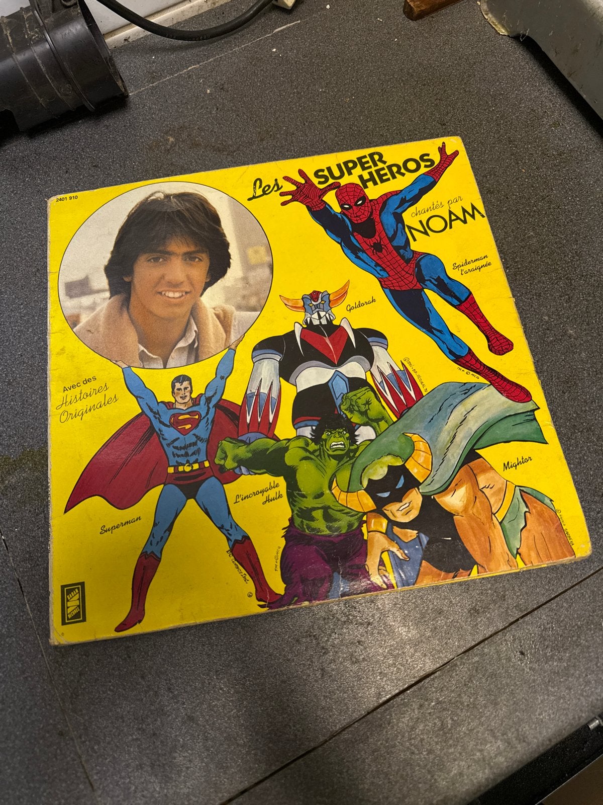 Les Super Heros gezongen door Noam - Vintage LP, Ophalen, LP, Gebruikt, Pop