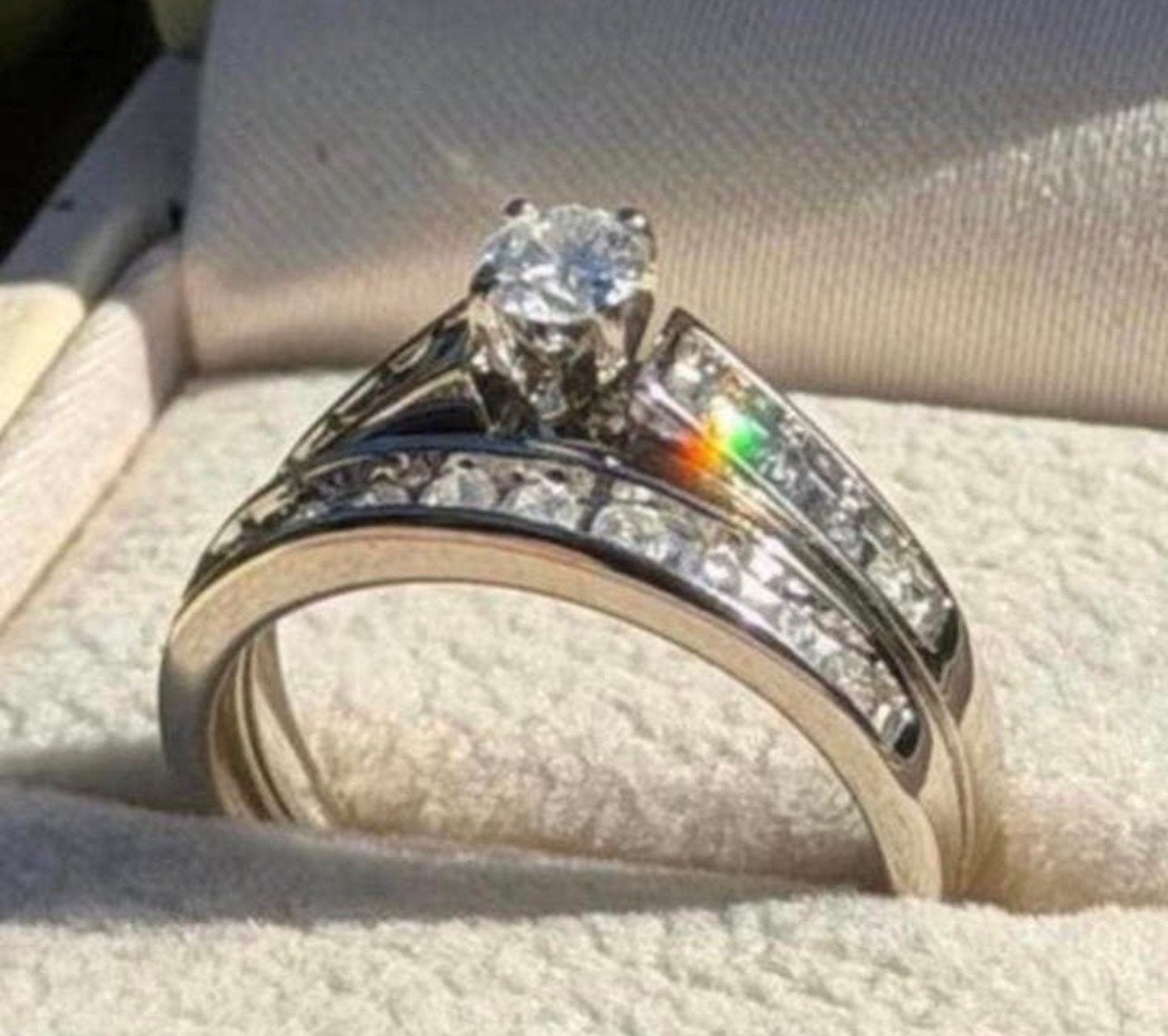 Witgouden ring met 20 natuurlijke diamanten en certificaat!, Sieraden, Tassen en Uiterlijk, Ringen, Nieuw, Ophalen of Verzenden