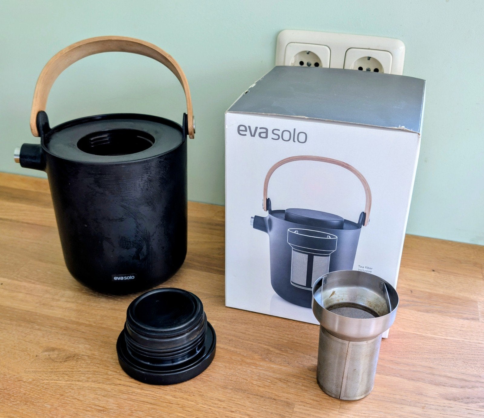 Eva Solo Nordic Kitchen Theepot/Thermoskan l, Bamboe Handvat, Ophalen of Verzenden