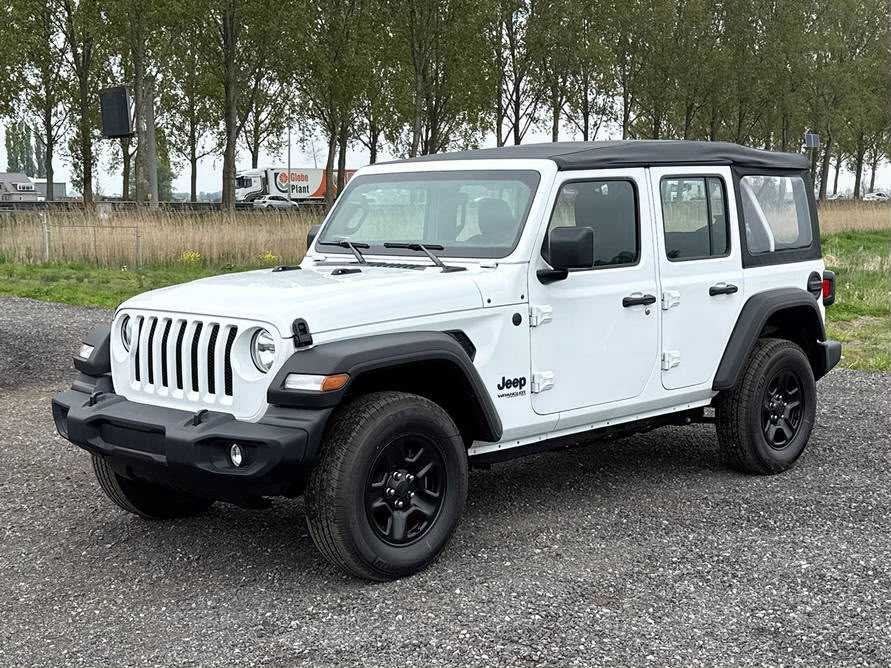 Jeep Wrangler Softtop - 2022 - 4x4 3.0 Diesel SPORT - - Pers, Auto's, Automaat, Euro 5, Gebruikt, Overige carrosserieën