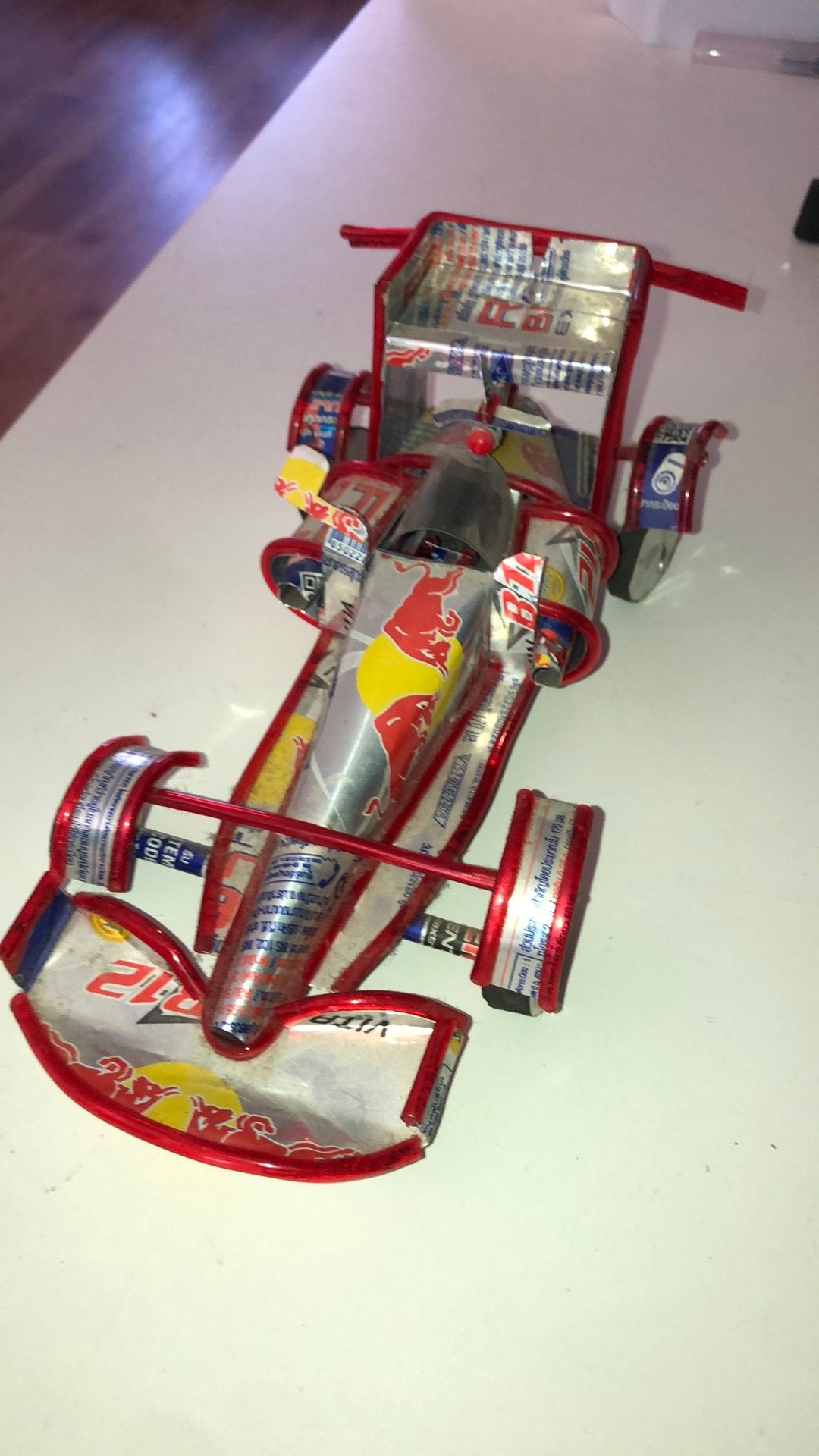 Red Bull Art Formule 1 Car hand gemaakt zeldzaam, Overige merken, Auto, Groter dan 1:32, Nieuw