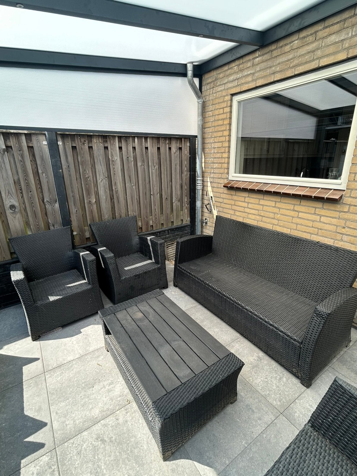 lounge set, Ophalen, Zo goed als nieuw, Kunststof, Bank