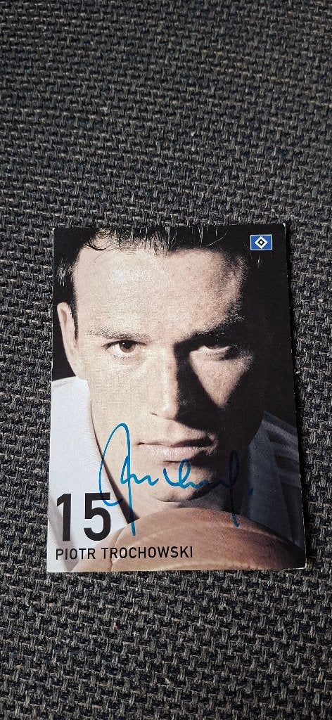 Spelerskaart met handtekening; Piotr Trochowski # HSV, Verzamelen, Sportartikelen en Voetbal, Ophalen of Verzenden, Nieuw, Buitenlandse clubs
