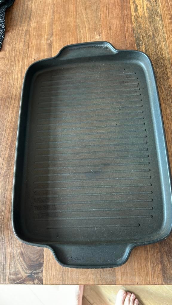 Alessi grillpan, Ophalen of Verzenden, Zo goed als nieuw, Aluminium, Koekenpan of Braadpan