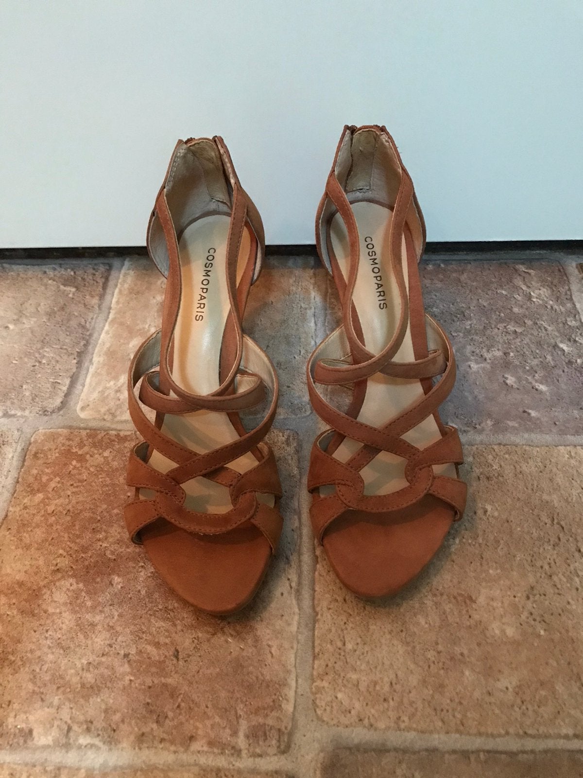 Sandalen maat 36, Bruin, Nieuw, Ophalen of Verzenden, Schoenen met hoge hakken
