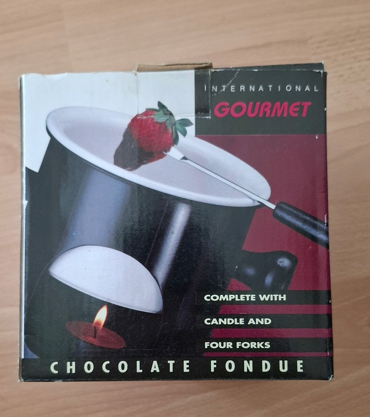Chocolade Fondueset - Compleet met Kaars en Vorken, Ophalen of Verzenden, Zo goed als nieuw