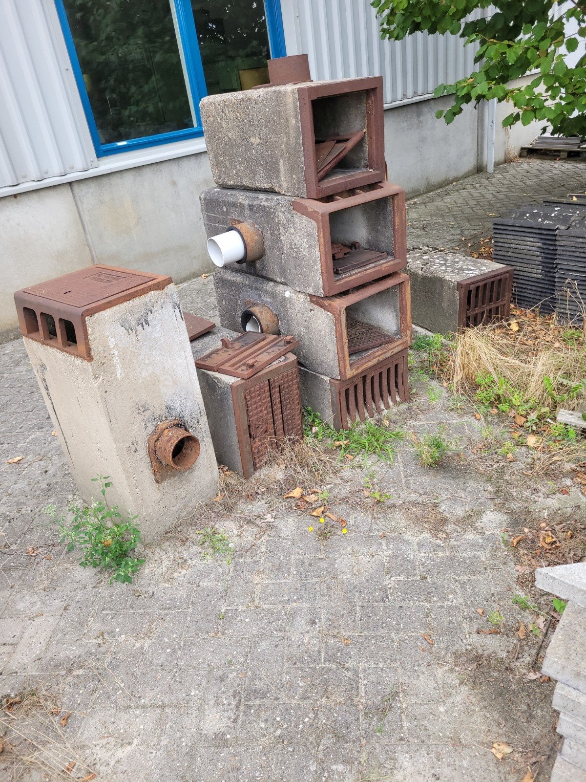 trottoir en straatkolken, Ophalen