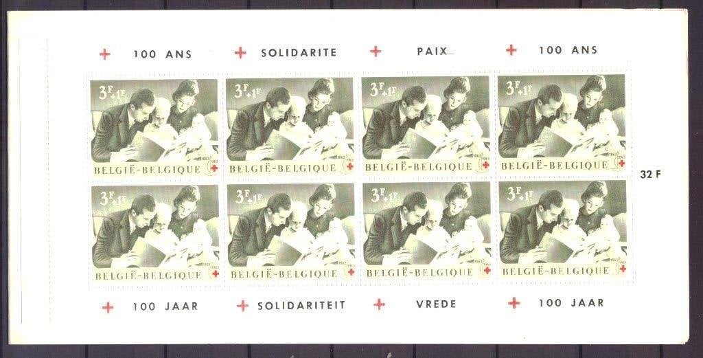 Belgie 1267a Postfris boekje Rode Kruis! (1963), Ophalen of Verzenden, Postfris, Zonder stempel, PTT map