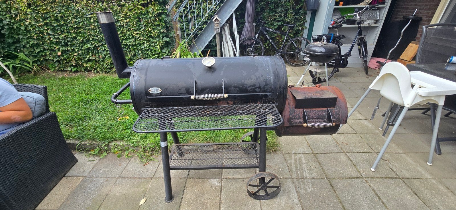 Offset Smoker & Grill - Hout/Briketten -, Ophalen of Verzenden, Gebruikt, Texas Grill