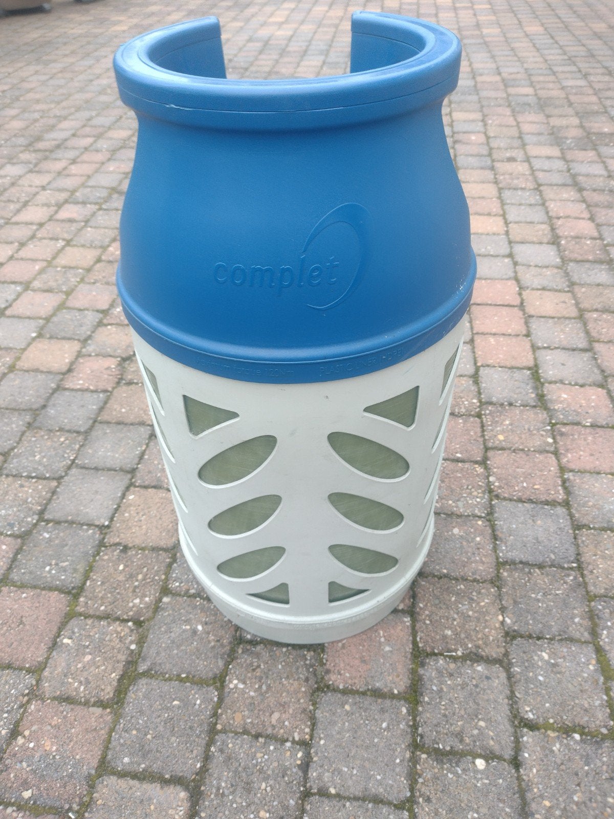 Kunststof I-Light Complet 10kg gasfles lichtgewicht koopfles, Caravans en Kamperen, Ophalen, Zo goed als nieuw
