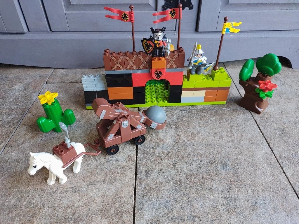 lego duplo ridder set., Ophalen of Verzenden, Gebruikt, MOC (eigen creatie), Duplo