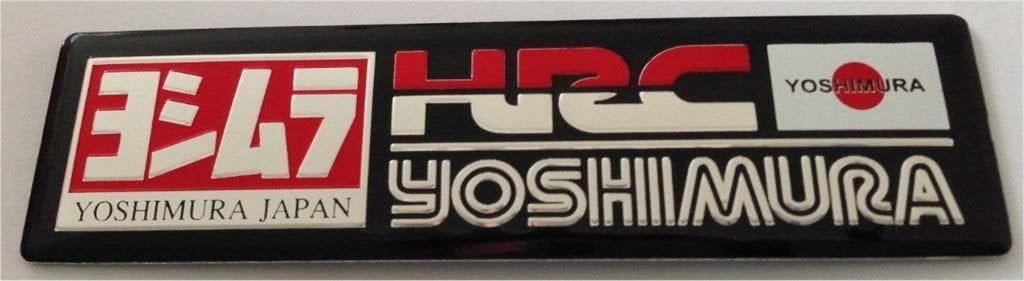 Yoshimura aluminium Uitlaatplaatje #6, Motoren, Accessoires | Stickers, Verzenden