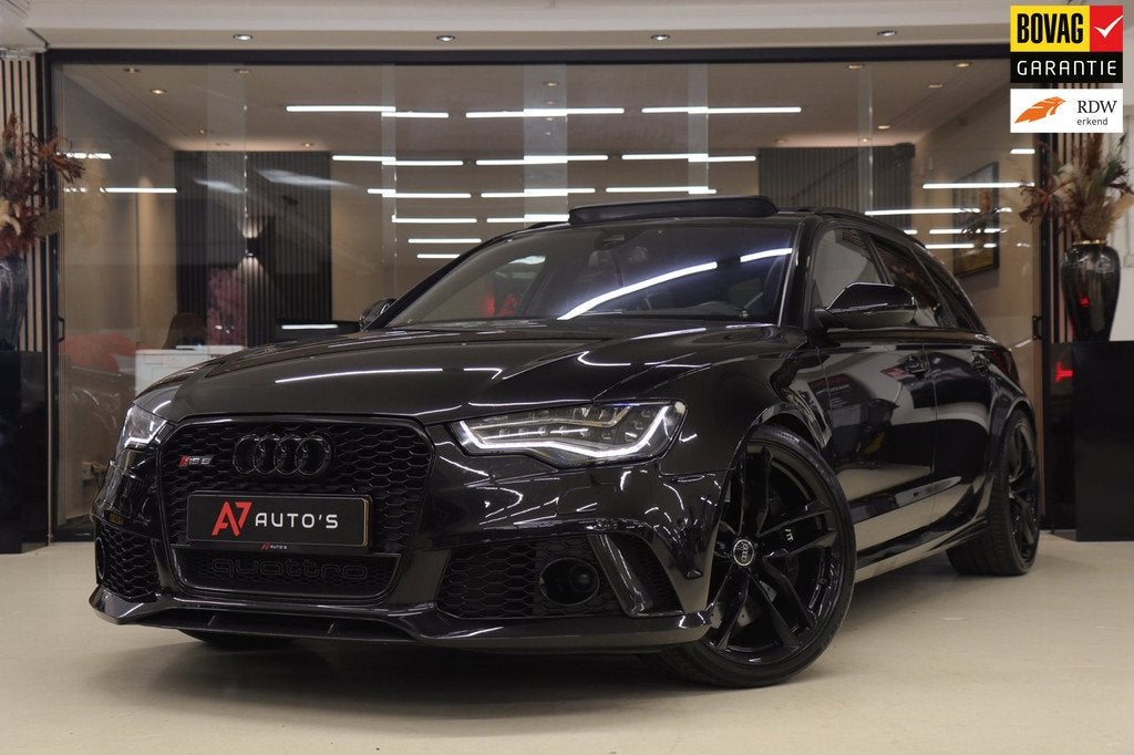 Audi A6 Avant 4.0 TFSI RS 6 quattro Pro Line Plus PANO/HUD/B, Auto's, Automaat, Euro 5, Gebruikt, 8 cilinders