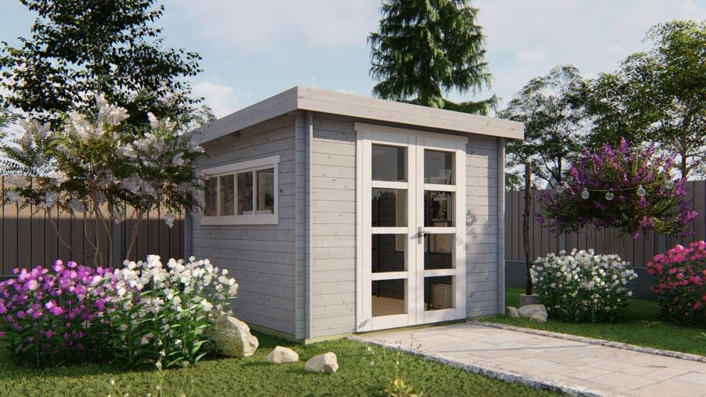 UITVERKOOP Blokhut - Tuinhuis Bodine | 28 mm | vuren, Verzenden, Nieuw