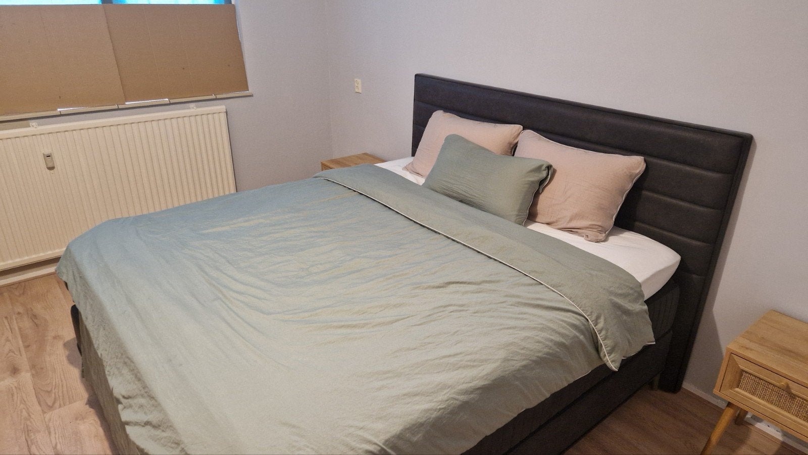 Swiss Sense Royal Horizon boxspring – antraciet – 180/200 cm, Ophalen, Zo goed als nieuw, Tweepersoons