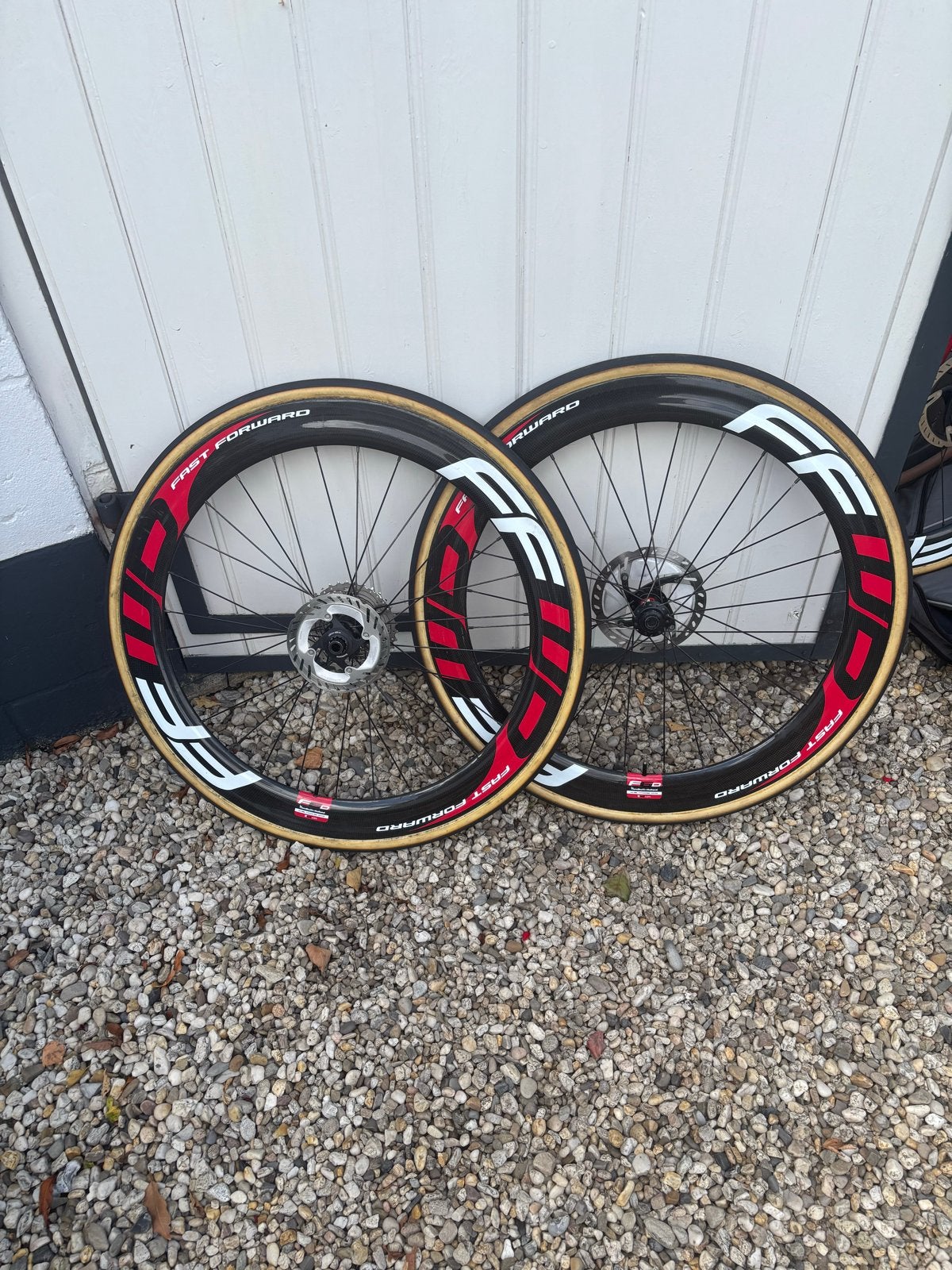 FFWD F6D Carbon Wielset tubular met Vittoria Corsa tubes, Wiel, Ophalen of Verzenden, Zo goed als nieuw, Racefiets