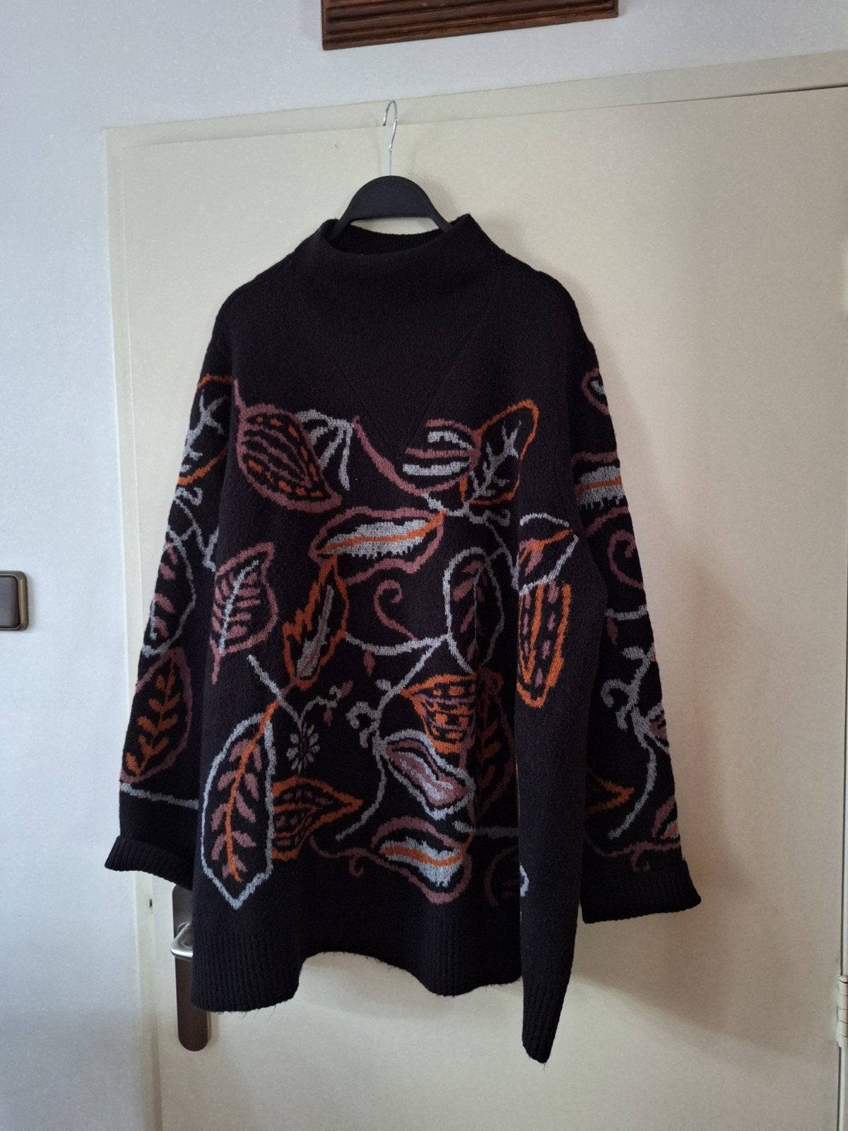 dames trui zwart /oranje /lila  52, Kleding | Dames, Ophalen of Verzenden, Gedragen, Zwart, Trui of Vest