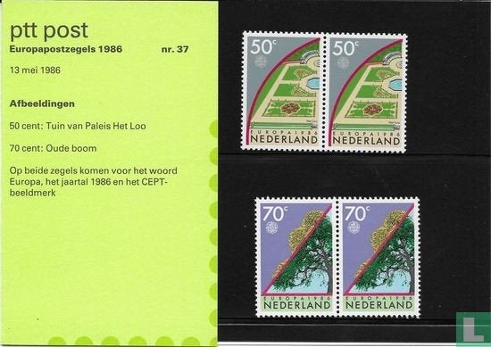 Postzegelmapje M37 Europazegels Natuurbescherming 1986 NL
Be, Postzegels en Munten, Ophalen of Verzenden