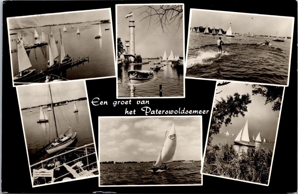 Groeten uit Paterswolde - 6 ansichtkaarten jaren 50 60, Verzenden, 1940 tot 1960, Gelopen, Drenthe