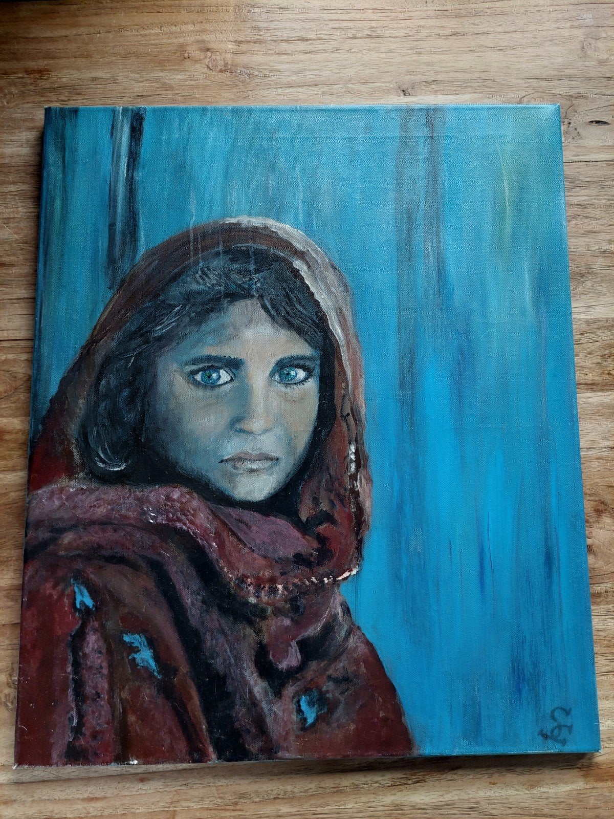 Schilderij 'Afghaans Meisje', Antiek en Kunst, Ophalen of Verzenden