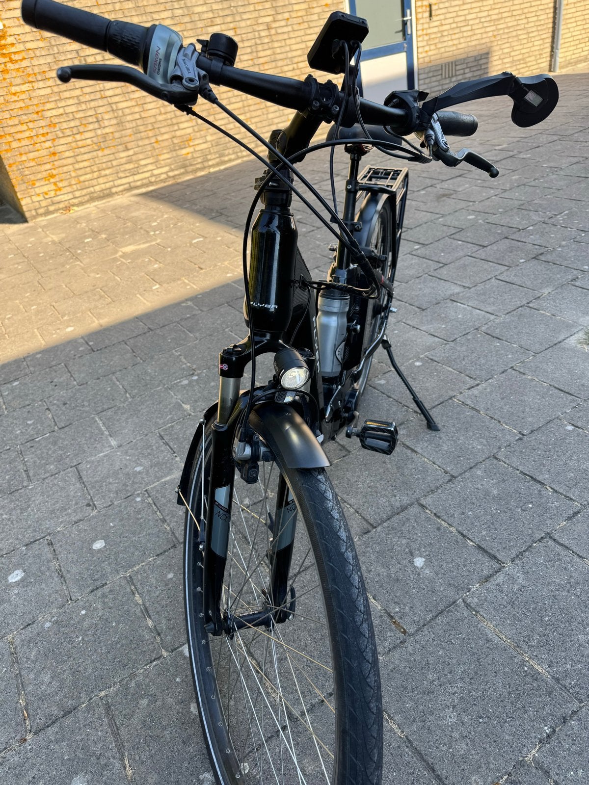 Flyer Gotour 5 E-bike, zwart, !, Zo goed als nieuw, 51 tot 55 cm, 50 km per accu of meer, Ophalen