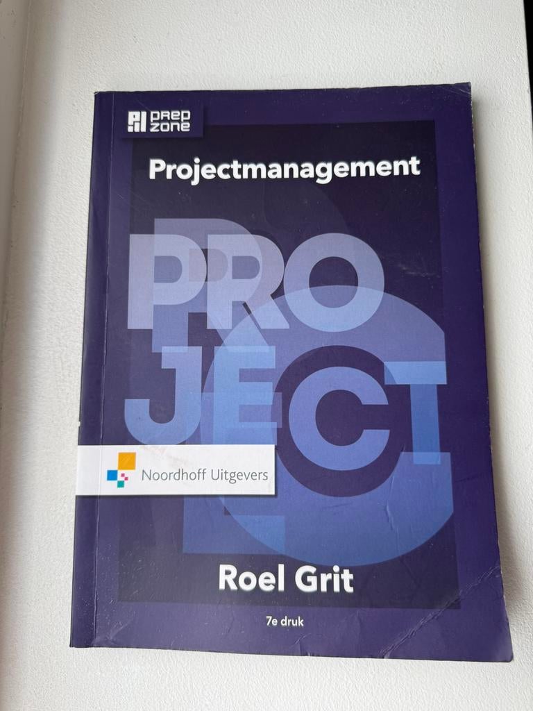 Projectmanagement (7e druk) – Roel Grit – Zo goed als nieuw!, Ophalen of Verzenden, Beta, Zo goed als nieuw, HBO