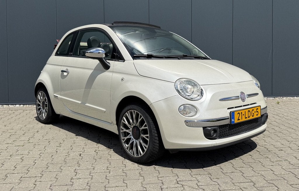 Fiat 500 C 1.2 Rock Airco Cabrio Automaat 1 Ste eigenaar NAP, Euro 5, Gebruikt, Cabriolet, Bedrijf