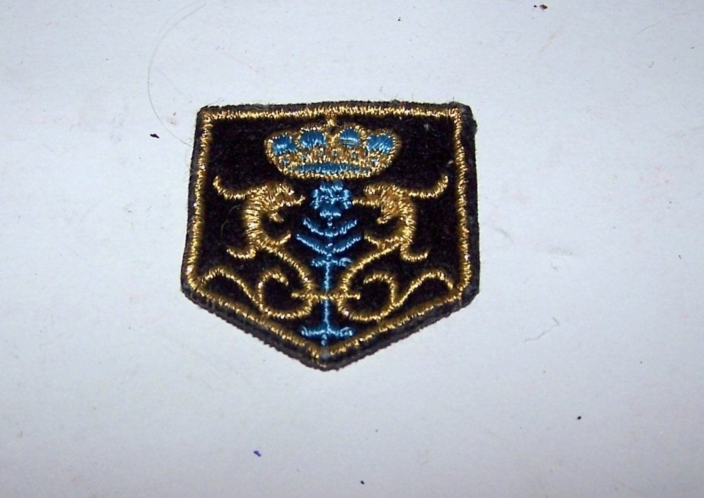 Vintage Marine Embleem - Kroon en Anker. Izgs., Ophalen of Verzenden, Marine, Overige gebieden, Embleem of Badge