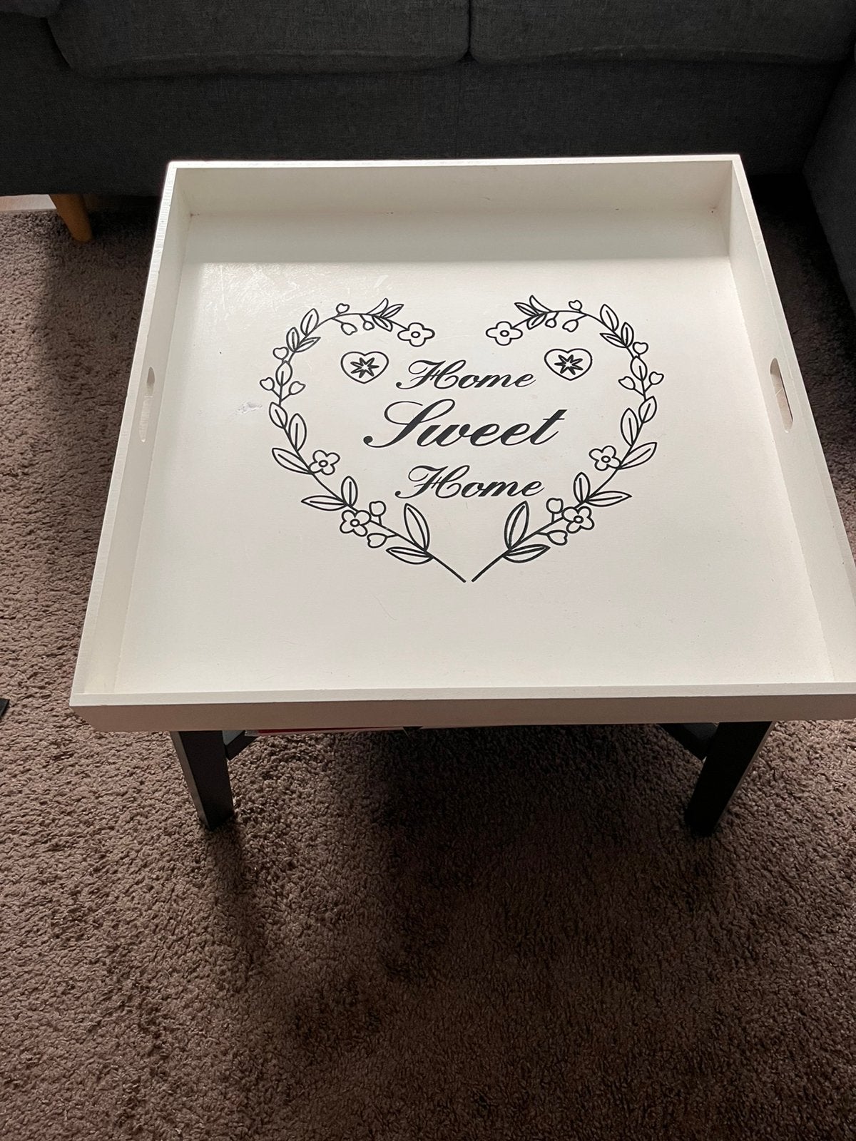 Salontafel met dienblad, Ophalen, Zo goed als nieuw, 50 tot 100 cm