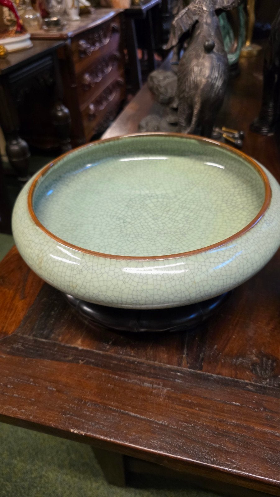 drie Chinese schalen/potten, Ophalen