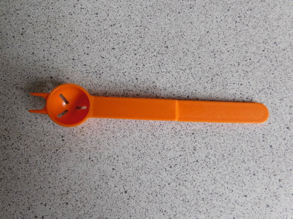 Tupperware Keukenhulpje Zuurkat - Oranje, Huis en Inrichting, Ophalen of Verzenden, Zo goed als nieuw, Oranje, Overige typen