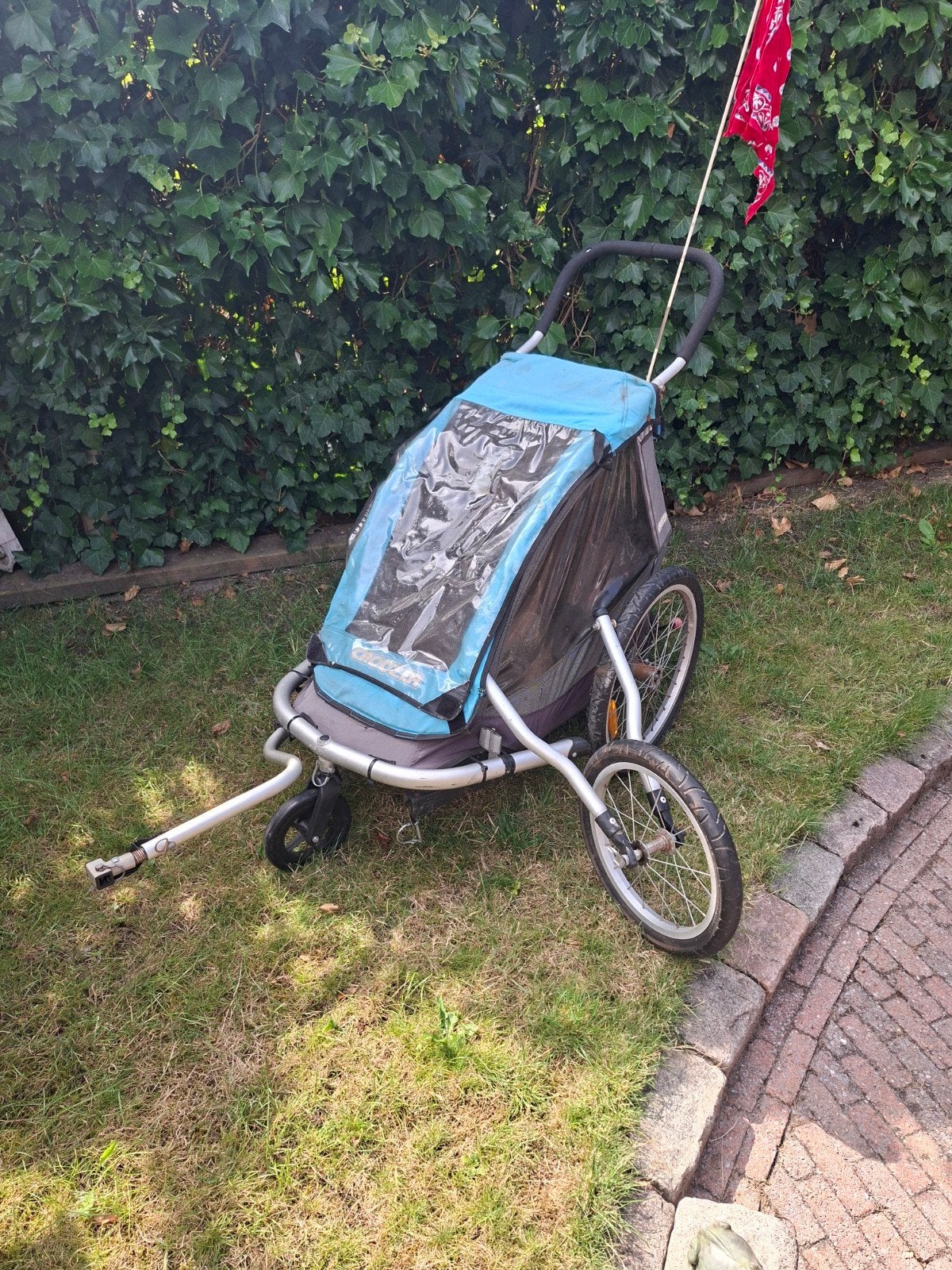 Croozer kinderfietskar - Gebruikt, Gebruikt, Opvouwbaar, Ophalen of Verzenden, Kinderkar