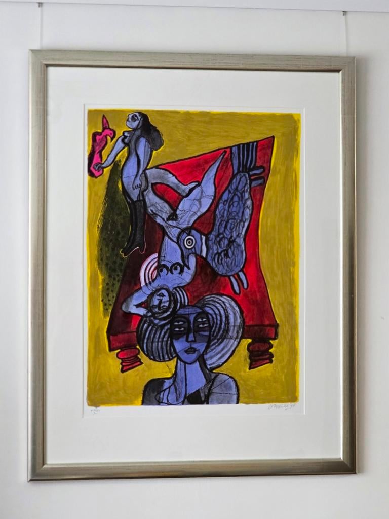 Corneille - Le lit Rouge - Gesigneerd

1998, Antiek en Kunst, Ophalen of Verzenden