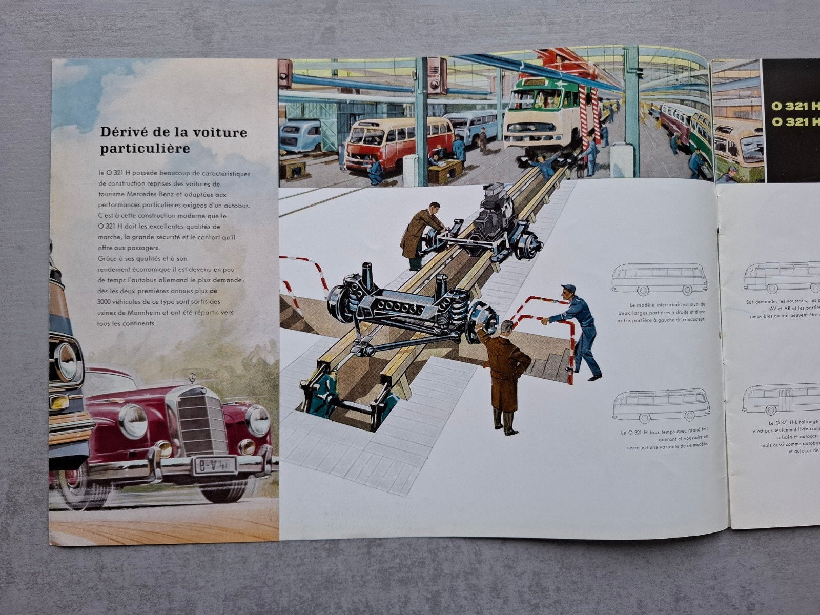 Mercedes-Benz O 321 H / H-L bus brochure - 1959, Ophalen of Verzenden, Zo goed als nieuw, Mercedes