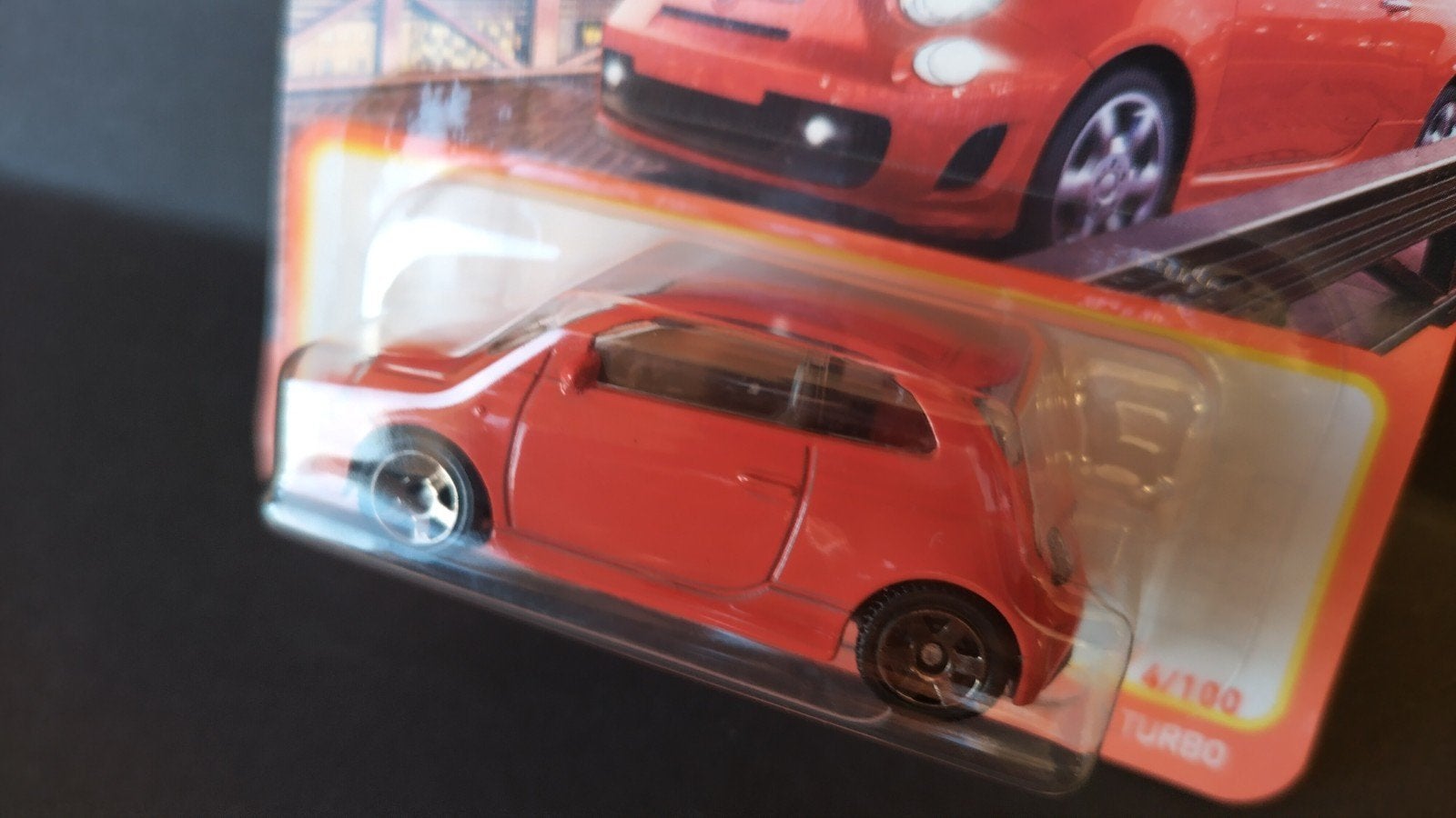 Fiat 500 Turbo 2019 1:64 3inch Matchbox Pol, Auto, Verzenden, ., Nieuw
