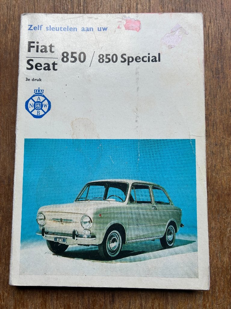 Vraagbaak handleiding Fiat SEAT 850 , special ANWB uitgave, Ophalen of Verzenden