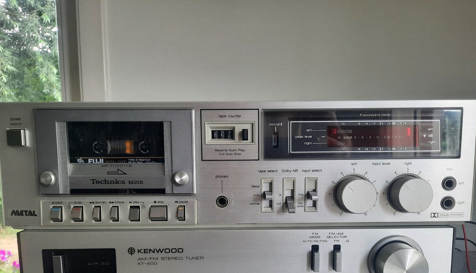Technics M215 cassettedeck, werkt nog prima., Ophalen, Enkel, Overige merken, Tape counter