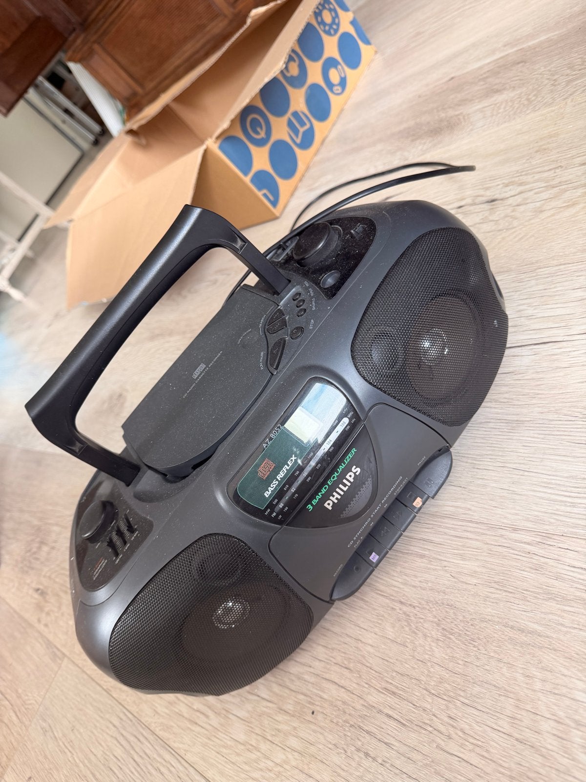 Philips AZ 8052 Ouderwetse Radio met CD en Cassette, Ophalen of Verzenden, Gebruikt, Radio, Met cd-speler