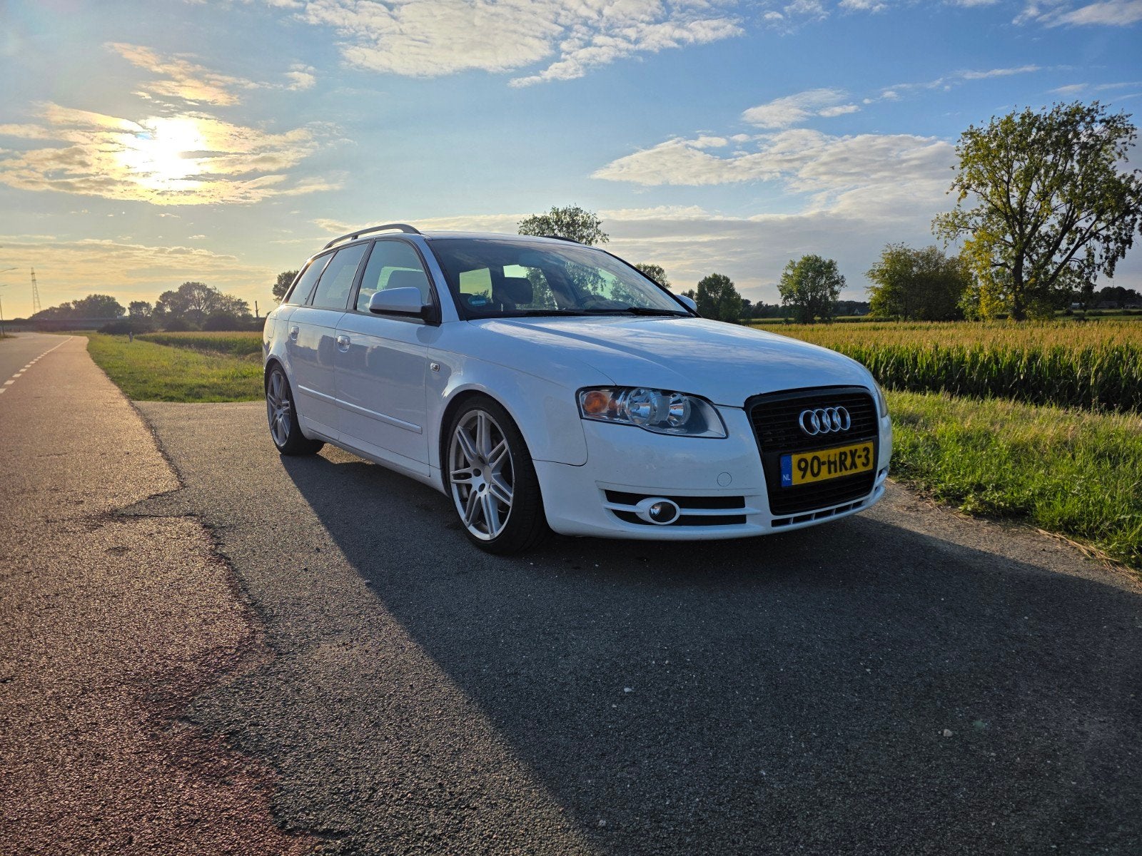 Audi A4 1.8 T 120KW Avant AUT 2007 Wit, Zwart, 4 cilinders, Leder, Stationwagon